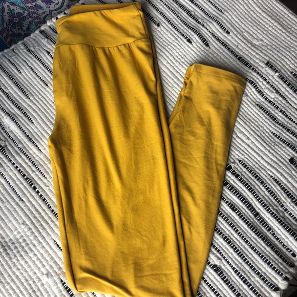 LuLaRoe yellow leggings - Picture 1 of 1